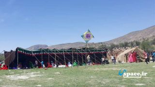چادر های عشایر در نزدیکی اقامتگاه بوم گردی بهشت جاوید - فیروزآباد - روستای حنیفقان